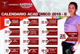 calendario académico 2018 - II.